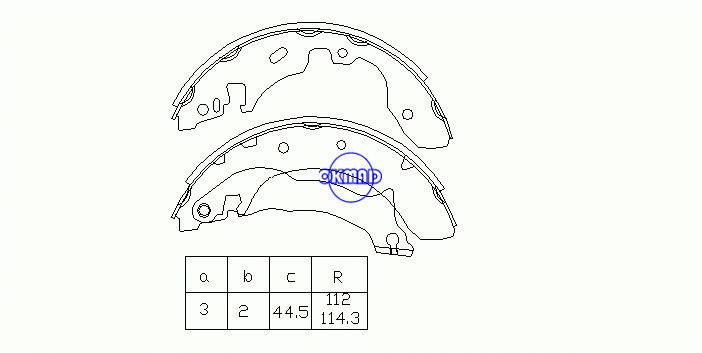 FORD MONDEO I Saloon II Turnier Drum Brake shoes OEM:7055297 FSB422 GS8536, OK-BS219